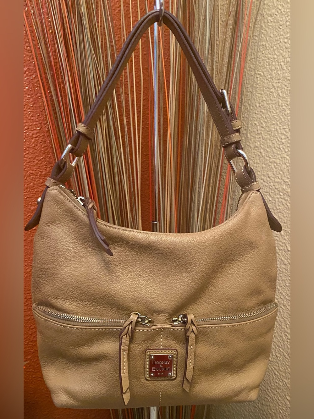 Dooney & Bourke - RETIRED STYLE - GUC - Dillen Medium Double Pocket Hobo Bag
